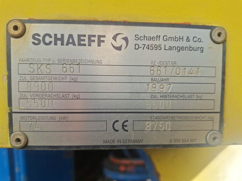 Schaeff SKS 661 - Pá carregadora de rodas: foto 4 Schaeff SKS 661 - Pá carregadora de rodas: foto 4