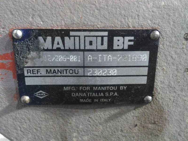 Spicer Dana 212/206-001 - Manitou MT 932.25 - Axle - Eixo e peças por Máquina de construção: foto 3 Spicer Dana 212/206-001 - Manitou MT 932.25 - Axle - Eixo e peças por Máquina de construção: foto 3