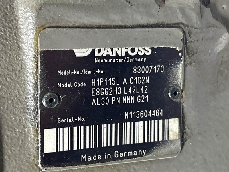Hidráulica por Máquina de construção Vervaet -Sauer Danfoss H1P115LAC1C2N-Drive pump/Fahrpumpe: foto 6