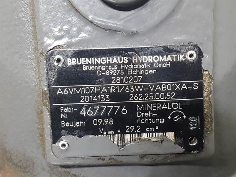 Volvo L30B-2810207-Hydromatik A6VM107HA1R1/63W-Motor - Hidráulica por Máquina de construção: foto 4 Volvo L30B-2810207-Hydromatik A6VM107HA1R1/63W-Motor - Hidráulica por Máquina de construção: foto 4