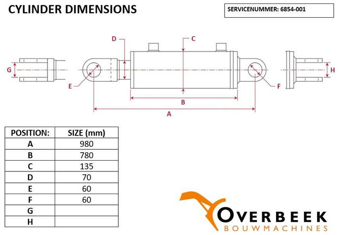 Hidráulica por Máquina de construção Zeppelin ZL110 - Lifting cylinder/Hubzylinder/Hefcilinder: foto 6