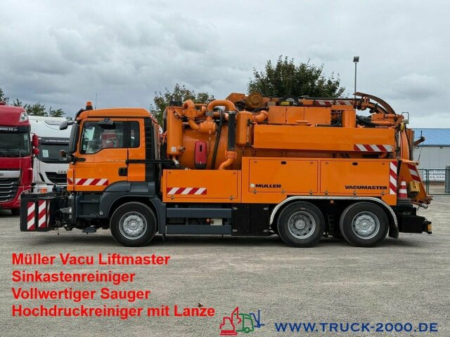 MAN 26.320 Müller Kanal Sauger + Sinkkastenreiniger - Caminhão limpa fossa: foto 1 MAN 26.320 Müller Kanal Sauger + Sinkkastenreiniger - Caminhão limpa fossa: foto 1