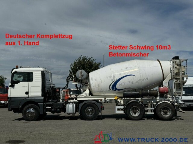 MAN TGX 18.460 XL Stetter Schwing 10m3 Deutscher LKW - Camião betoneira: foto 1 MAN TGX 18.460 XL Stetter Schwing 10m3 Deutscher LKW - Camião betoneira: foto 1