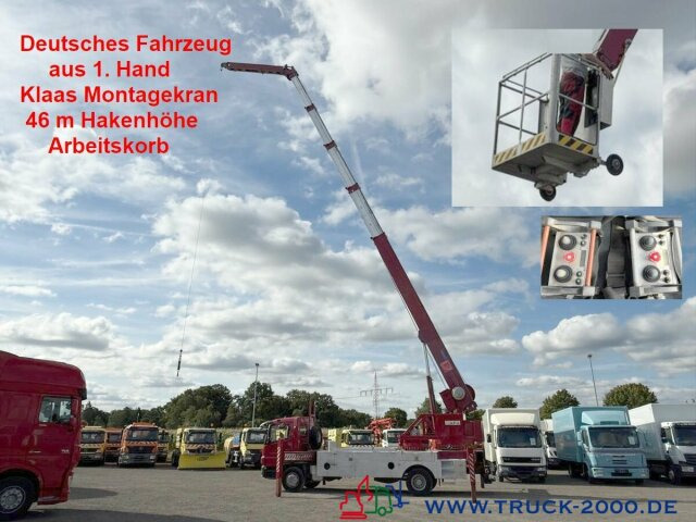 Grua todo o terreno Mercedes-Benz 1529 Klaas Dachdecker Montagekran Hakenhöhe 46 M: foto 1