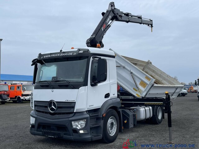 Camião basculante, Camião grua Mercedes-Benz Antos 1830 Hiab X-HIDUO138E2 Kran +FB 5+6 Kreis: foto 10