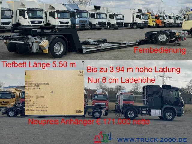 Mercedes-Benz Arocs 2143 + GLORIA Tiefbett Spezial (2021) - Camião transporte de veículos: foto 1 Mercedes-Benz Arocs 2143 + GLORIA Tiefbett Spezial (2021) - Camião transporte de veículos: foto 1