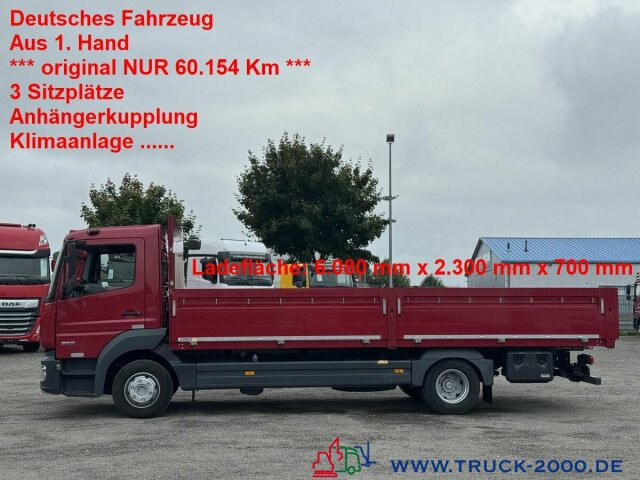 Mercedes-Benz Atego 823 3 Sitze + Klima + AHK + NUR 60.153 Km - Camião de caixa aberta/ Plataforma: foto 1 Mercedes-Benz Atego 823 3 Sitze + Klima + AHK + NUR 60.153 Km - Camião de caixa aberta/ Plataforma: foto 1