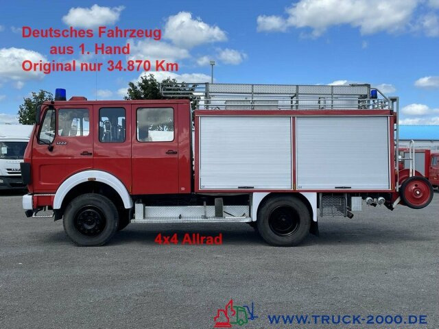 Mercedes-Benz LK 1222 4x4 Ziegler Feuerwehr 1620 L.Tank +Pumpe - Camião furgão: foto 1 Mercedes-Benz LK 1222 4x4 Ziegler Feuerwehr 1620 L.Tank +Pumpe - Camião furgão: foto 1