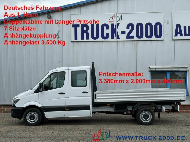 Mercedes-Benz Sprinter 316 CDI DoKa 7 Sitze AHK 3.500 Kg - Carrinha de caixa aberta, Carrinha cabine dupla: foto 1 Mercedes-Benz Sprinter 316 CDI DoKa 7 Sitze AHK 3.500 Kg - Carrinha de caixa aberta, Carrinha cabine dupla: foto 1