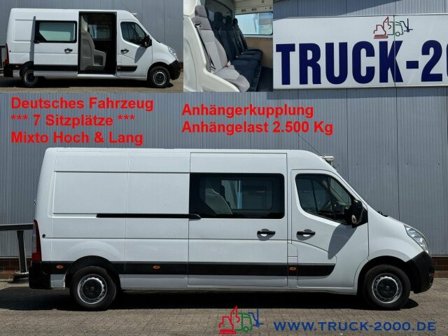 Opel Movano F3500 Mixto 7 Sitzer Hoch & Lang + AHK - Furgão: foto 1 Opel Movano F3500 Mixto 7 Sitzer Hoch & Lang + AHK - Furgão: foto 1