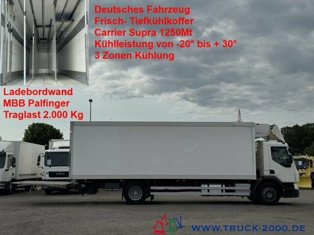 Volvo FE 18 280 3 Zonen Frisch- + Tiefkühler Carrier - Camião frigorífico: foto 1 Volvo FE 18 280 3 Zonen Frisch- + Tiefkühler Carrier - Camião frigorífico: foto 1