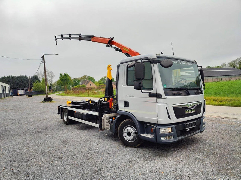 MAN TGL 12.250 Container + Palfinger PK5001 Remote - Camião polibenne, Camião grua: foto 2 MAN TGL 12.250 Container + Palfinger PK5001 Remote - Camião polibenne, Camião grua: foto 2