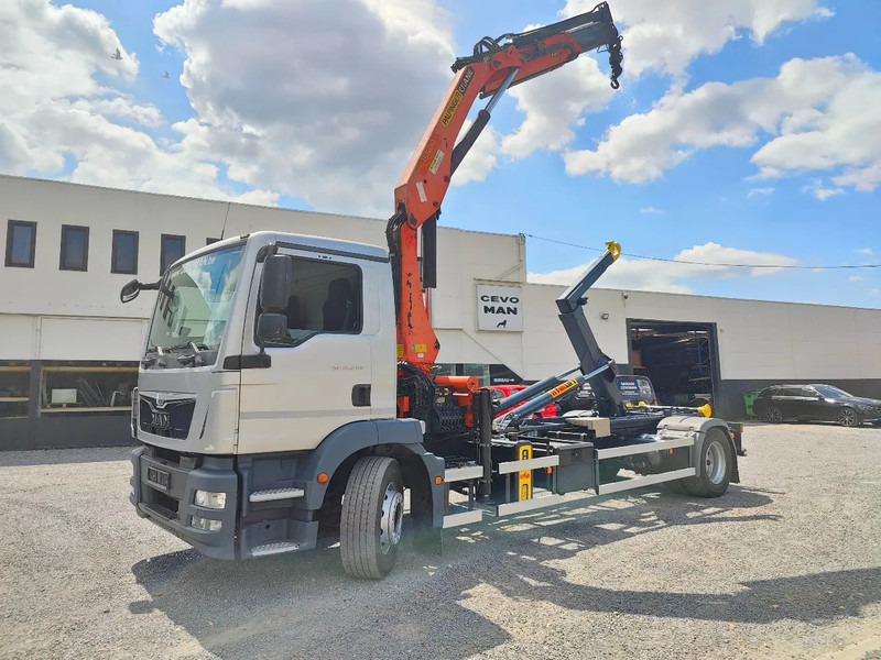 MAN TGM 18.290 4x2 Euro 6 + Crane Palfinger PK15500 - Camião polibenne, Camião grua: foto 1 MAN TGM 18.290 4x2 Euro 6 + Crane Palfinger PK15500 - Camião polibenne, Camião grua: foto 1