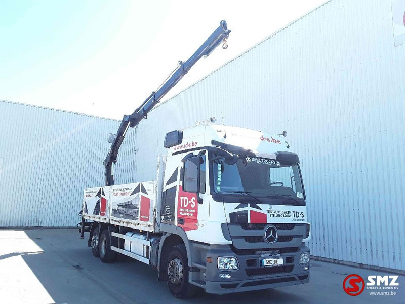 Mercedes-Benz Actros 2636 Hiab 123 B 2+remote - Camião de caixa aberta/ Plataforma, Camião grua: foto 1 Mercedes-Benz Actros 2636 Hiab 123 B 2+remote - Camião de caixa aberta/ Plataforma, Camião grua: foto 1