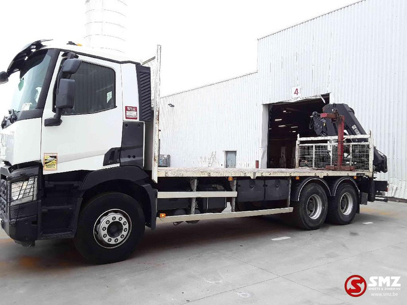 Renault C 380 hiab 188-3 remote - Camião de caixa aberta/ Plataforma, Camião grua: foto 5 Renault C 380 hiab 188-3 remote - Camião de caixa aberta/ Plataforma, Camião grua: foto 5