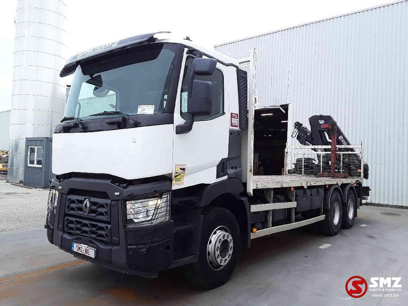 Renault C 380 hiab 188-3 remote - Camião de caixa aberta/ Plataforma, Camião grua: foto 3 Renault C 380 hiab 188-3 remote - Camião de caixa aberta/ Plataforma, Camião grua: foto 3