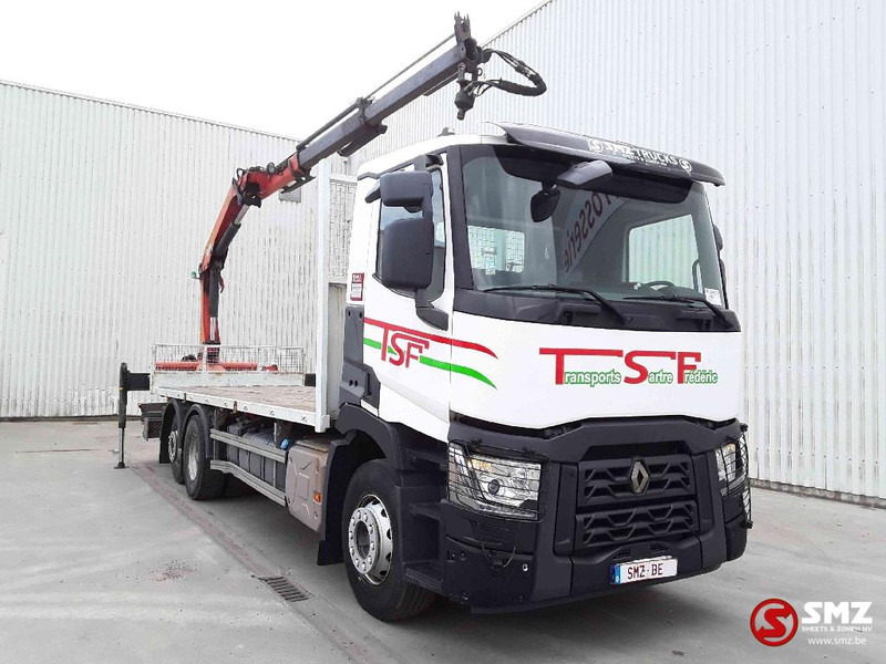 Renault C 430 palfinger pk 1001 remote - Camião de caixa aberta/ Plataforma, Camião grua: foto 1 Renault C 430 palfinger pk 1001 remote - Camião de caixa aberta/ Plataforma, Camião grua: foto 1