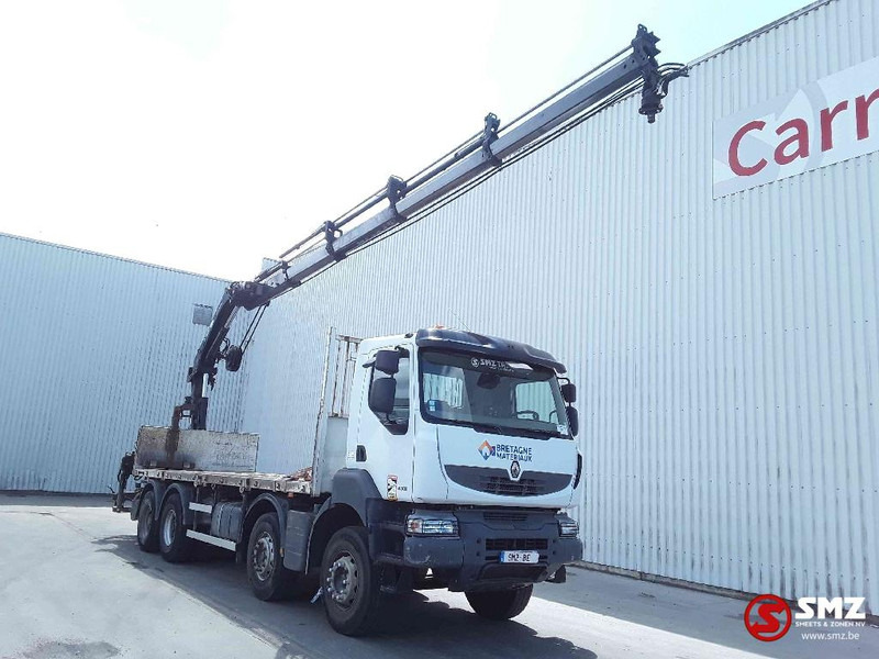 Renault Kerax 430 hiab 211 /4 +remote - Camião de caixa aberta/ Plataforma, Camião grua: foto 1 Renault Kerax 430 hiab 211 /4 +remote - Camião de caixa aberta/ Plataforma, Camião grua: foto 1