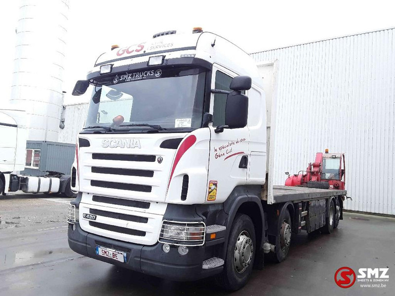 Scania R 420 8x2 +manitou TMT 25.20 - Camião de caixa aberta/ Plataforma: foto 3 Scania R 420 8x2 +manitou TMT 25.20 - Camião de caixa aberta/ Plataforma: foto 3