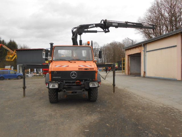 Mercedes-Benz U1450 427/11 mit Kran - Camião basculante, Camião grua: foto 3 Mercedes-Benz U1450 427/11 mit Kran - Camião basculante, Camião grua: foto 3