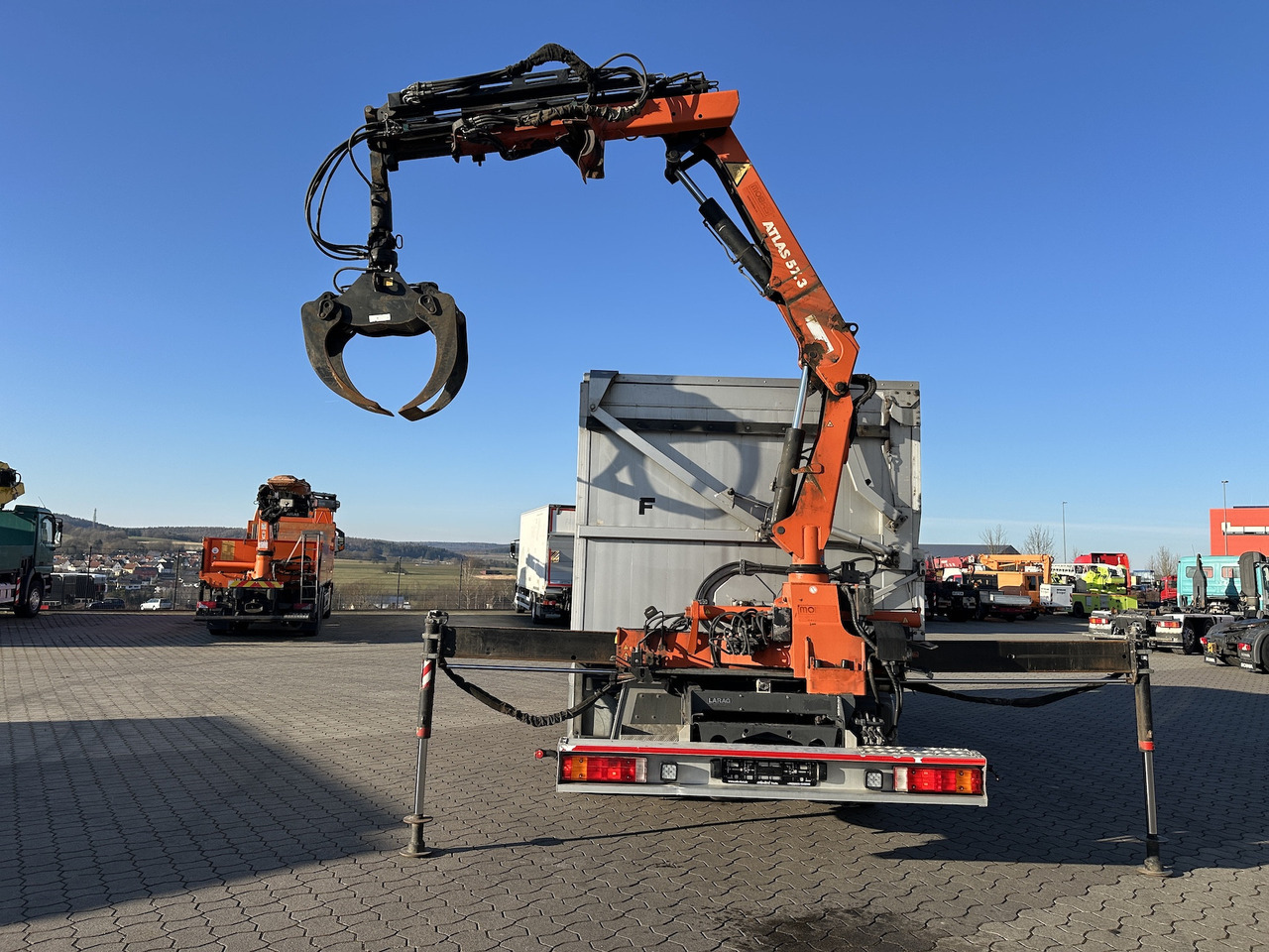 Mercedes-Benz Atego 1529 4x2 Atlas 57.3-A2 Kadaverkipper - Camião grua, Camião basculante: foto 3 Mercedes-Benz Atego 1529 4x2 Atlas 57.3-A2 Kadaverkipper - Camião grua, Camião basculante: foto 3