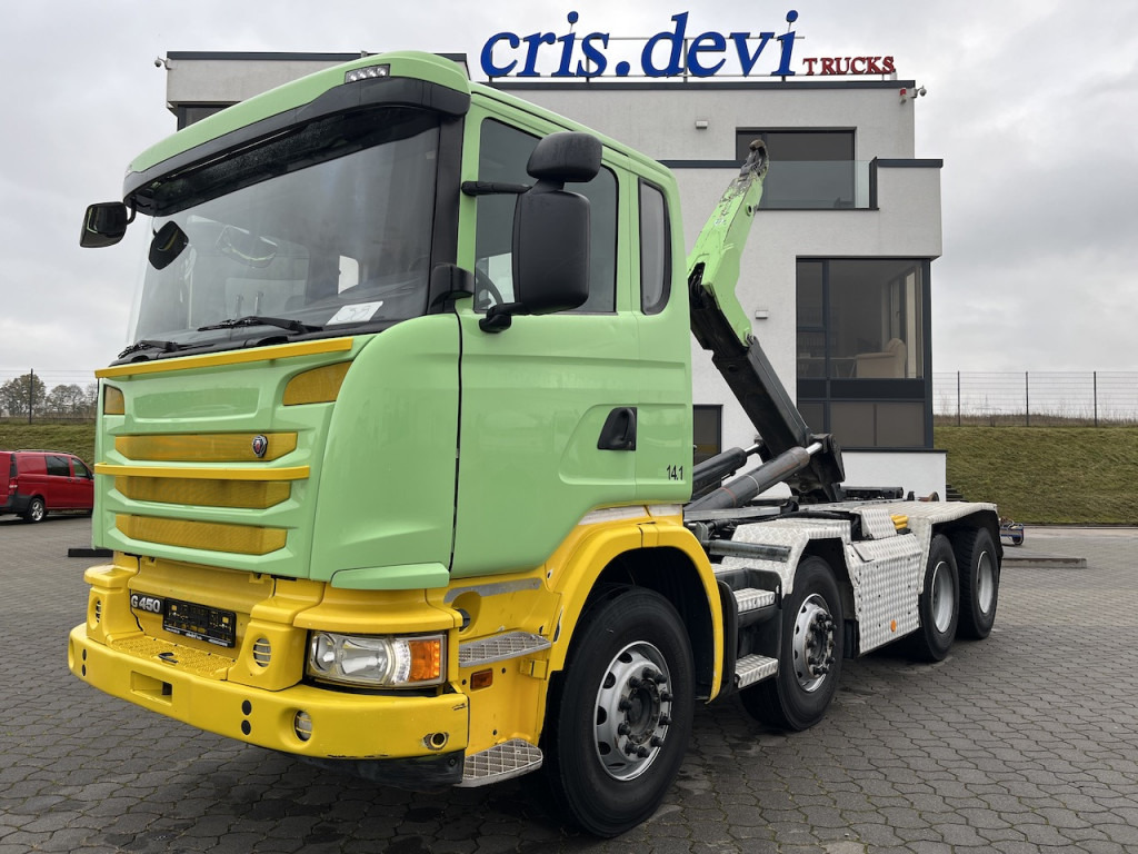 Scania G 450 8x4 Trösch Abrollkipper - Camião polibenne: foto 1 Scania G 450 8x4 Trösch Abrollkipper - Camião polibenne: foto 1