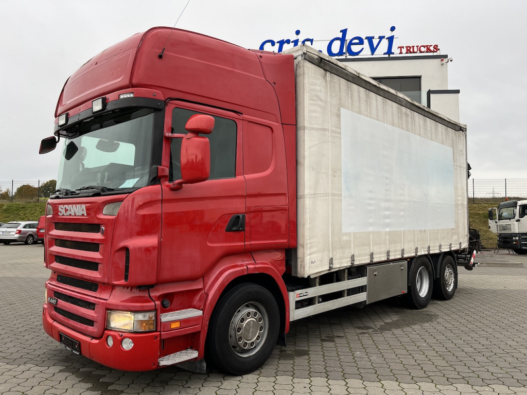 Scania R440 6x2 Hiab 166 E-5 HiDuo | AHK | Lenk-Lift A. - Camião de lona, Camião grua: foto 1 Scania R440 6x2 Hiab 166 E-5 HiDuo | AHK | Lenk-Lift A. - Camião de lona, Camião grua: foto 1