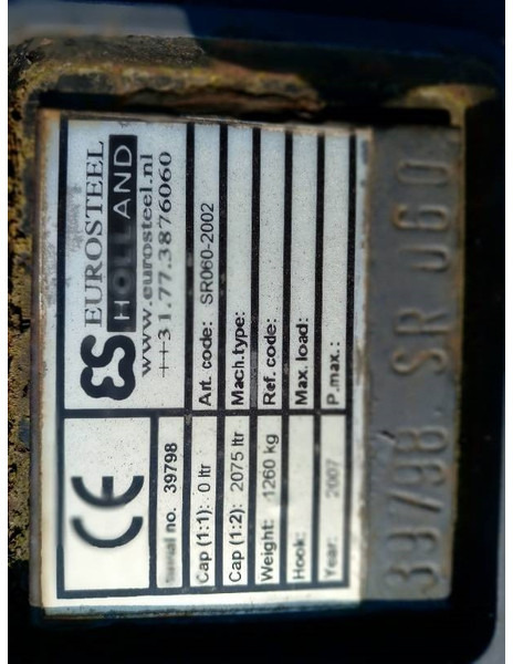 Eurosteel Puinriek SW2000 - Balde por Máquina de construção: foto 4 Eurosteel Puinriek SW2000 - Balde por Máquina de construção: foto 4