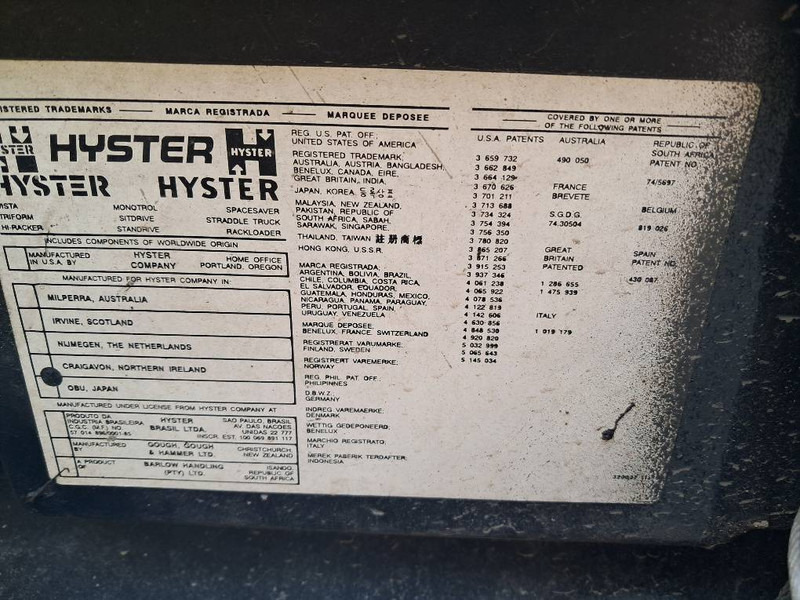 Hyster H250XL - Empilhadeira a gás: foto 2 Hyster H250XL - Empilhadeira a gás: foto 2