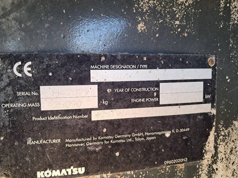 Pá carregadora de rodas Komatsu WA475-10E0: foto 17