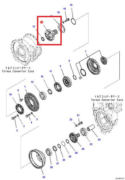 Komatsu WA800-8 SHAFT 42C-13-22520 - Caixa de velocidade por Máquina de construção: foto 2 Komatsu WA800-8 SHAFT 42C-13-22520 - Caixa de velocidade por Máquina de construção: foto 2