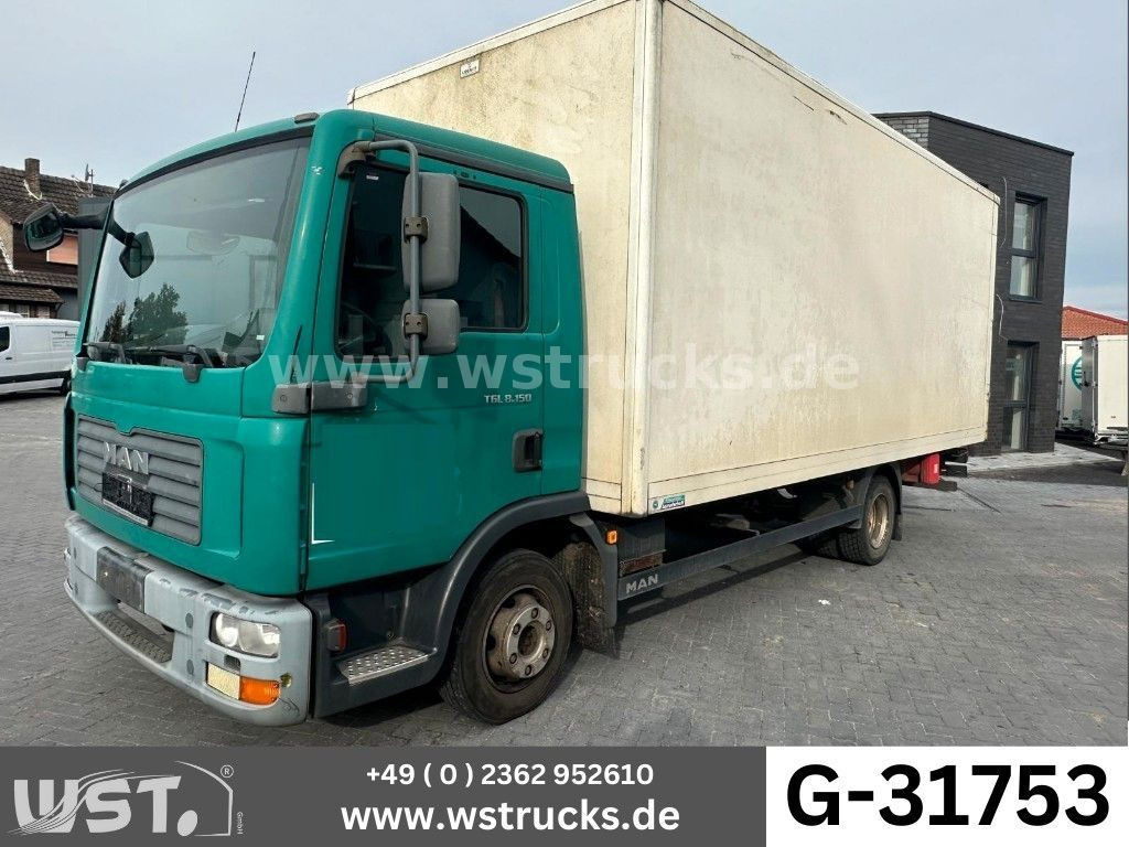 MAN TGL 8.150 Koffer Blatt/Blatt - Carrinha de contentor: foto 1 MAN TGL 8.150 Koffer Blatt/Blatt - Carrinha de contentor: foto 1