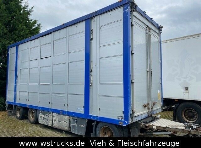 Menke-Janzen Menke 3 Stock Ausahrbares Dach Vollalu Typ 2 - Reboque transporte de gado: foto 1 Menke-Janzen Menke 3 Stock Ausahrbares Dach Vollalu Typ 2 - Reboque transporte de gado: foto 1