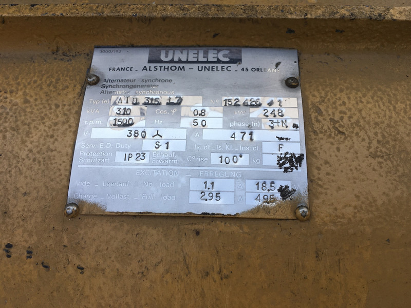 Gerador elétrico Caterpillar 3406DI GENERATOR 310KVA USED: foto 6 Gerador elétrico Caterpillar 3406DI GENERATOR 310KVA USED: foto 6