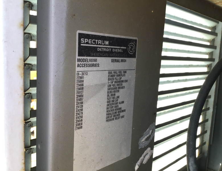 Gerador elétrico Detroit Diesel 60DS60 GENERATOR 54 KVA USED: foto 7 Gerador elétrico Detroit Diesel 60DS60 GENERATOR 54 KVA USED: foto 7