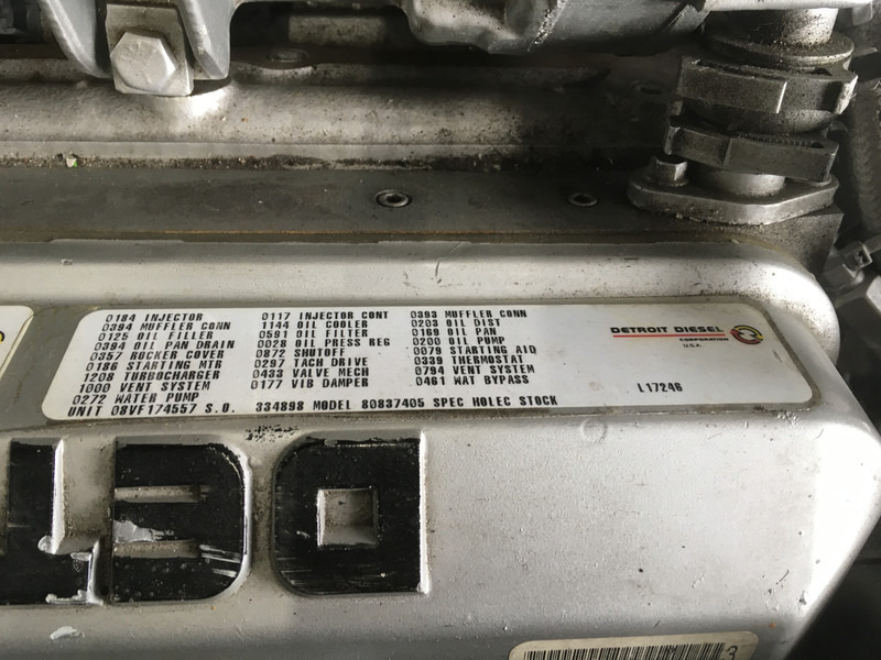Gerador elétrico Detroit Diesel 8V92TA 8083-7405 GENERATOR 320KVA USED: foto 7