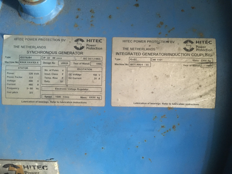 Gerador elétrico Detroit Diesel 8V92TA 8083-7405 GENERATOR 320KVA USED: foto 10