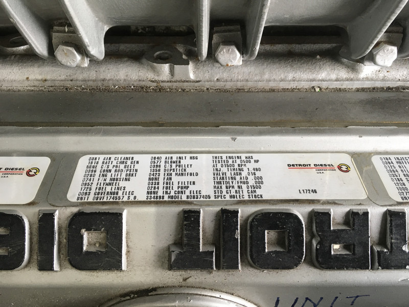 Gerador elétrico Detroit Diesel 8V92TA 8083-7405 GENERATOR 320KVA USED: foto 9