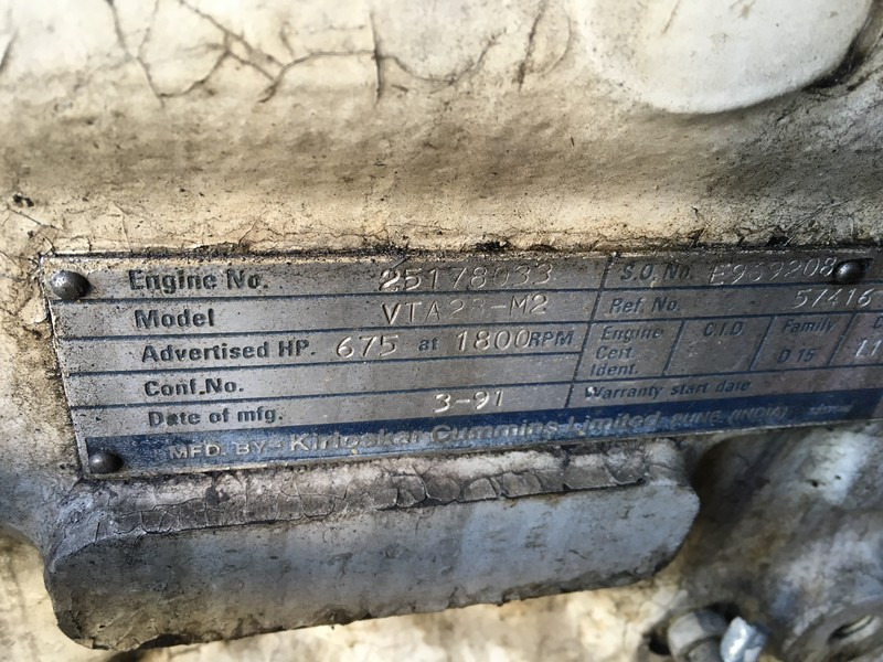 Cummins VTA28-M2 MARINE USED - Máquina de construção: foto 5 Cummins VTA28-M2 MARINE USED - Máquina de construção: foto 5