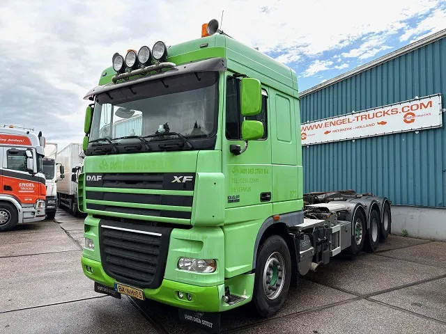DAF XF 105.460 8x2 CHASSIS WITH MULTILIFT SYSTEM (ZF16 MANUAL GEARBOX / MX-BRAKE / 9.000 KG. FRONT-AXLE / LIFT-AXLES / FRIDGE / ETC. - Camião transportador de contêineres/ Caixa móvel: foto 1 DAF XF 105.460 8x2 CHASSIS WITH MULTILIFT SYSTEM (ZF16 MANUAL GEARBOX / MX-BRAKE / 9.000 KG. FRONT-AXLE / LIFT-AXLES / FRIDGE / ETC. - Camião transportador de contêineres/ Caixa móvel: foto 1
