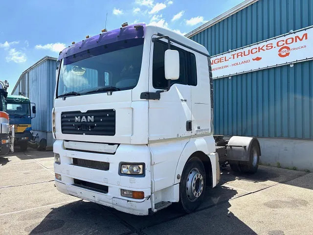 MAN TGA 18.410 BLS XL (6-CILINDERHEADS) (ZF16 MANUAL GEARBOX / ZF-INTARDER / P.T.O.) - Tractor: foto 1 MAN TGA 18.410 BLS XL (6-CILINDERHEADS) (ZF16 MANUAL GEARBOX / ZF-INTARDER / P.T.O.) - Tractor: foto 1