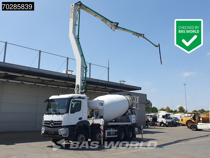 Mercedes-Benz Arocs 3243 8X4 9m3 Sermac Twinstar 4Z28 PUMI Steelsuspension Big-Axle Euro 6 - Camião: foto 1 Mercedes-Benz Arocs 3243 8X4 9m3 Sermac Twinstar 4Z28 PUMI Steelsuspension Big-Axle Euro 6 - Camião: foto 1
