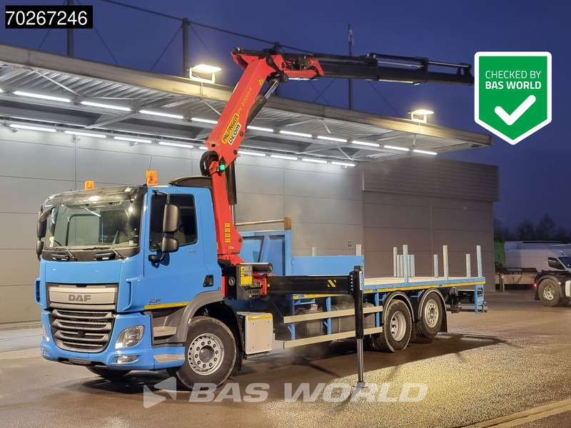 DAF CF 330 6X2 Palfinger PK20001 Kran Crane Rotator Lift+Lenkachse Euro 6 - Camião de caixa aberta/ Plataforma, Camião grua: foto 1 DAF CF 330 6X2 Palfinger PK20001 Kran Crane Rotator Lift+Lenkachse Euro 6 - Camião de caixa aberta/ Plataforma, Camião grua: foto 1