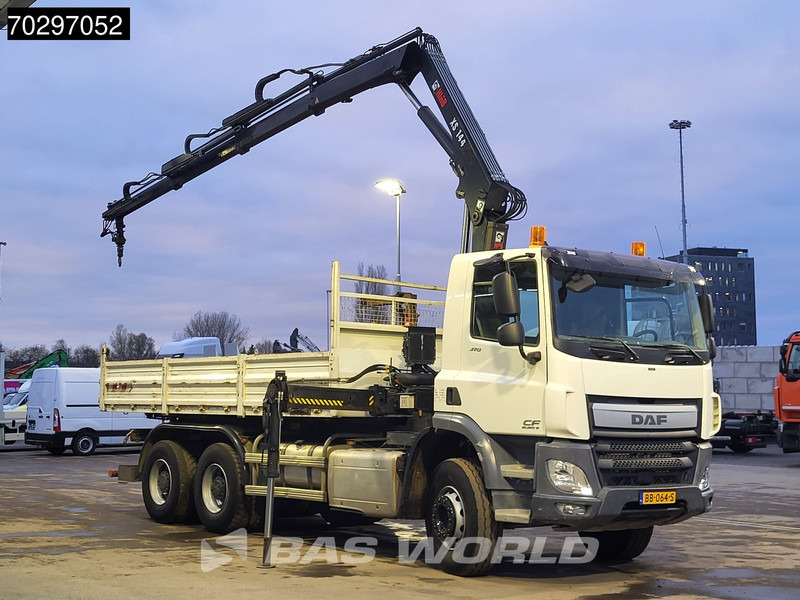 DAF CF 370 CF 6X4 HIAB 144 BS-3 HIDUO Crane Kran 8m3 Tipper Big-Axle Steelsuspension Euro 6 - Camião basculante, Camião grua: foto 3 DAF CF 370 CF 6X4 HIAB 144 BS-3 HIDUO Crane Kran 8m3 Tipper Big-Axle Steelsuspension Euro 6 - Camião basculante, Camião grua: foto 3