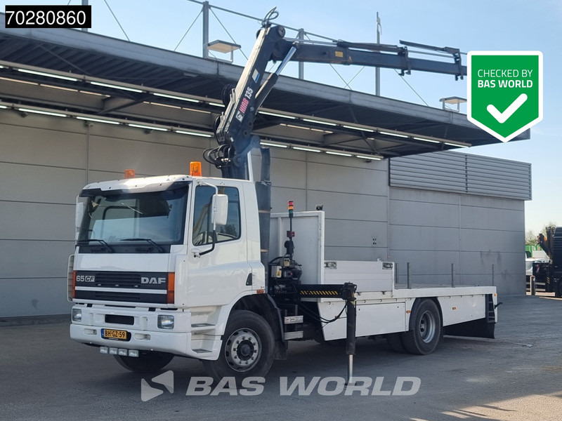 DAF CF65. 220 4X2 NL-Truck Hiab 135-3 Kran Crane Remote Euro 2 - Camião de caixa aberta/ Plataforma, Camião grua: foto 1 DAF CF65. 220 4X2 NL-Truck Hiab 135-3 Kran Crane Remote Euro 2 - Camião de caixa aberta/ Plataforma, Camião grua: foto 1