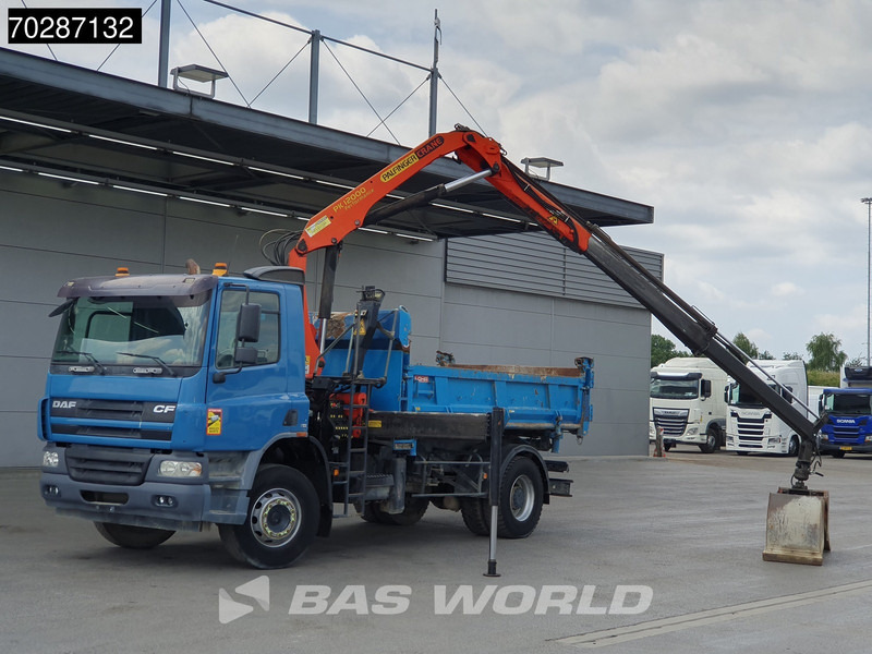 Camião basculante, Camião grua DAF CF75.310 4X2 Manual Big-Axle Steelsuspension Palfinger Euro 3: foto 5