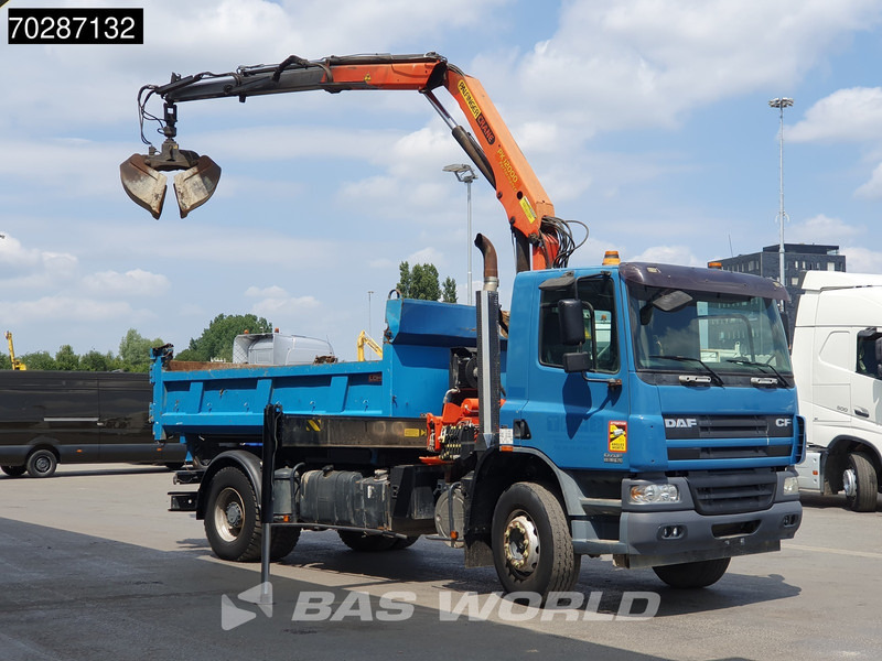 DAF CF75.310 4X2 Palfinger PK12000 Kran Crane 7m3 tipper Big-Axle Steelsuspension Euro 3 - Camião basculante, Camião grua: foto 3 DAF CF75.310 4X2 Palfinger PK12000 Kran Crane 7m3 tipper Big-Axle Steelsuspension Euro 3 - Camião basculante, Camião grua: foto 3