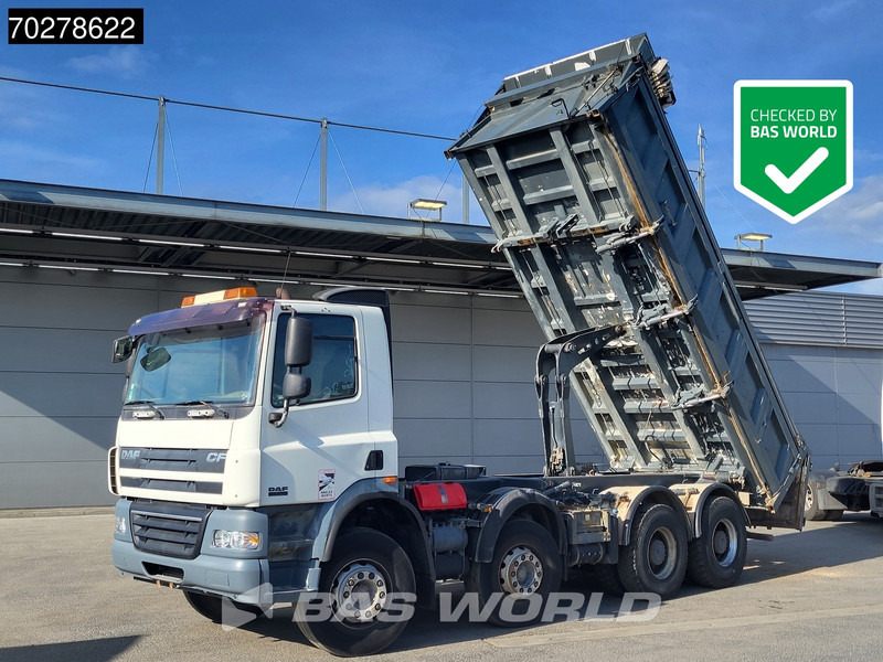 DAF CF85.410 8X4 13m3 Meiller 2-side tipper Big-Axle steel suspension Automatic Euro 4 - Camião basculante: foto 1 DAF CF85.410 8X4 13m3 Meiller 2-side tipper Big-Axle steel suspension Automatic Euro 4 - Camião basculante: foto 1