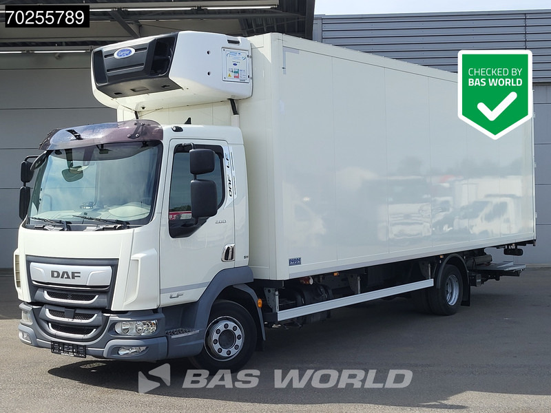DAF LF 260 4X2 12tonner Carrier Supra 1150mt Bi-temp Ladebordwand ACC Euro 6 - Camião frigorífico: foto 1 DAF LF 260 4X2 12tonner Carrier Supra 1150mt Bi-temp Ladebordwand ACC Euro 6 - Camião frigorífico: foto 1