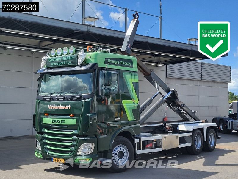 DAF XF 460 XF 6X2 NL-Truck VDL S-25-6400 Hooklift Liftaxle Manual Navi ACC Euro 6 - Camião polibenne: foto 1 DAF XF 460 XF 6X2 NL-Truck VDL S-25-6400 Hooklift Liftaxle Manual Navi ACC Euro 6 - Camião polibenne: foto 1